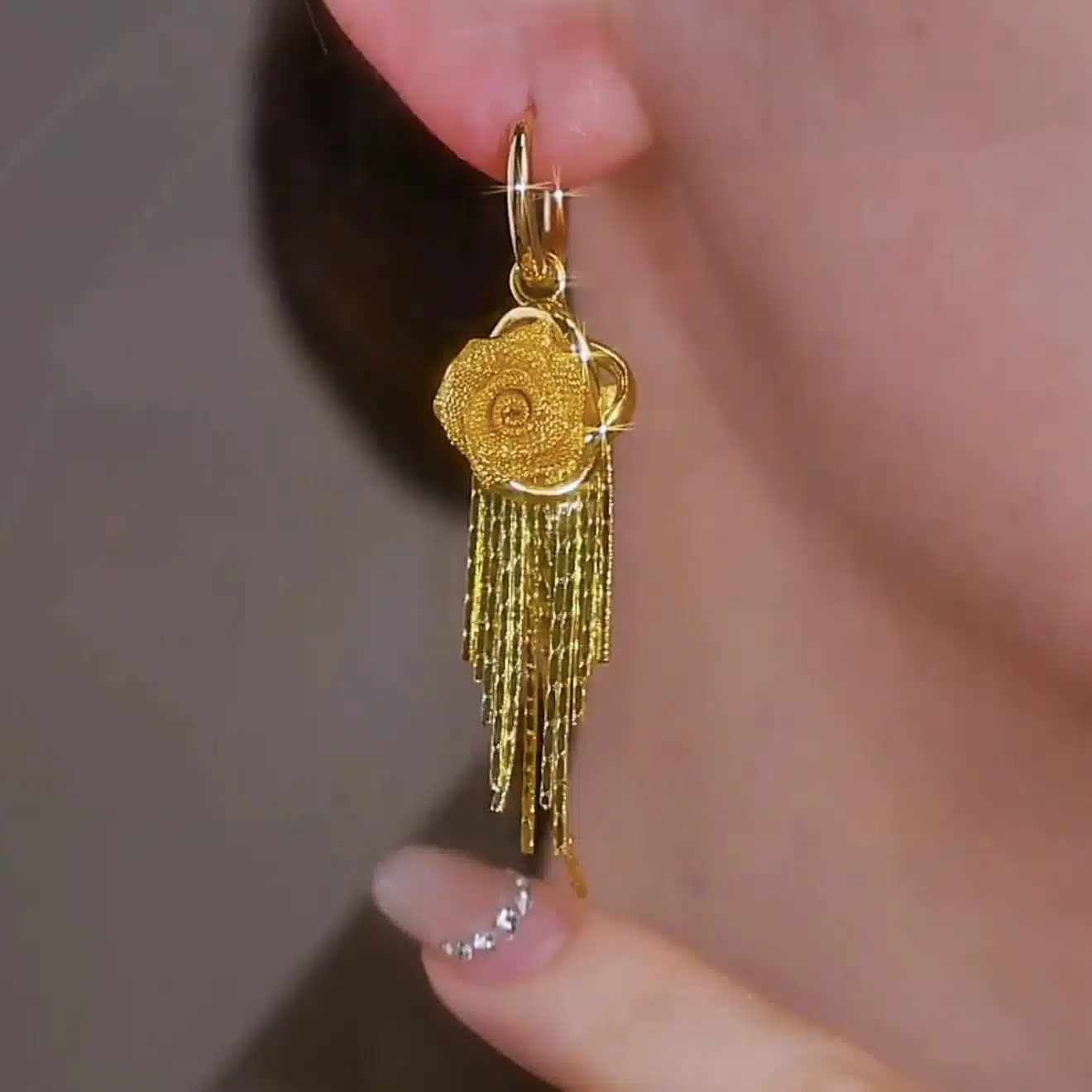Eternal Rose Glow ear rings - Image 3
