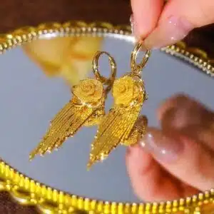 Eternal Rose Glow ear rings